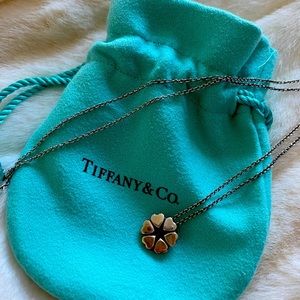 Authentic Tiffany & Co. Sterling Silver Flower of Hearts Pendant